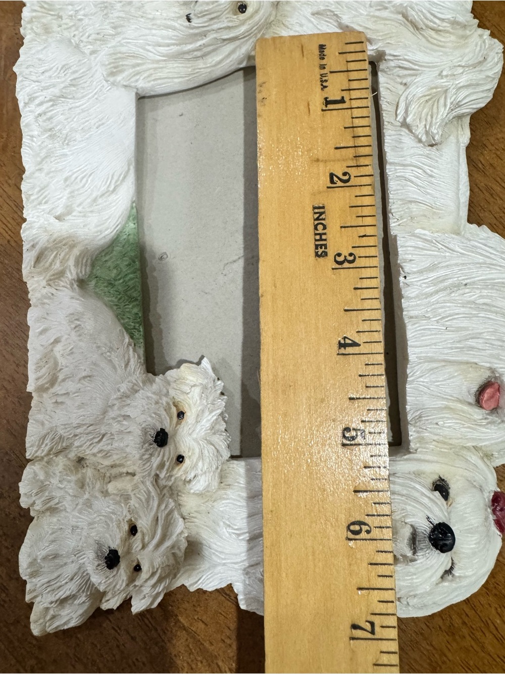 Resin Maltese Dog Picture Frame 4x6 Picture Frame - Picture 7 of 7